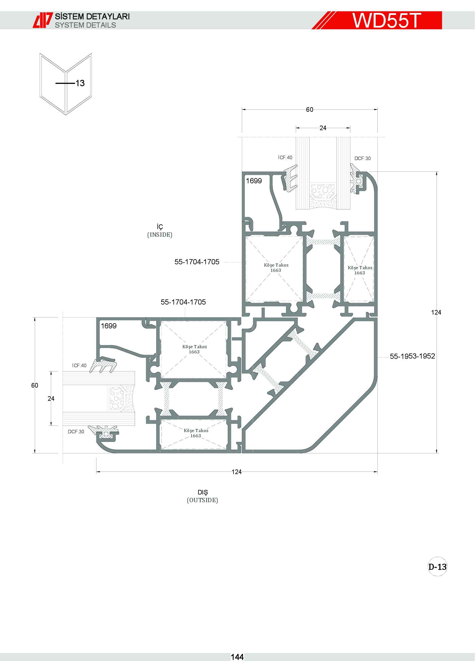 S 55 Yalıtımlı Alüminyum 76